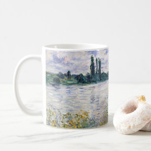 Flower Island nära Vétheuil, Claude Monet Kaffemugg