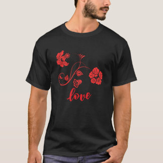 Flower Kärlek T Shirt