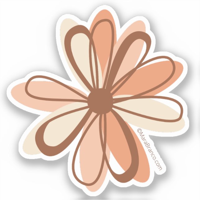 Flower Klistermärken (Framsida)