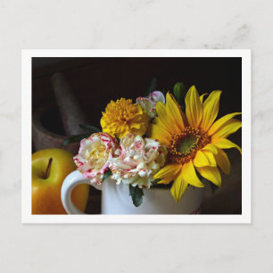 Flower Kopp still Life-vykort Vykort