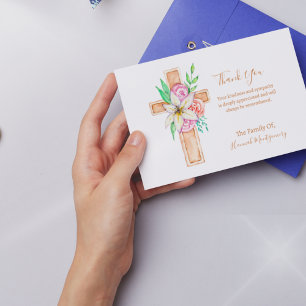 Flower Kor Photo Sympathy Funeral Card Anteckningskort