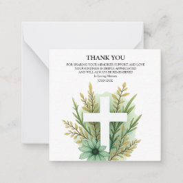 Flower Kor Tack Anteckningskort