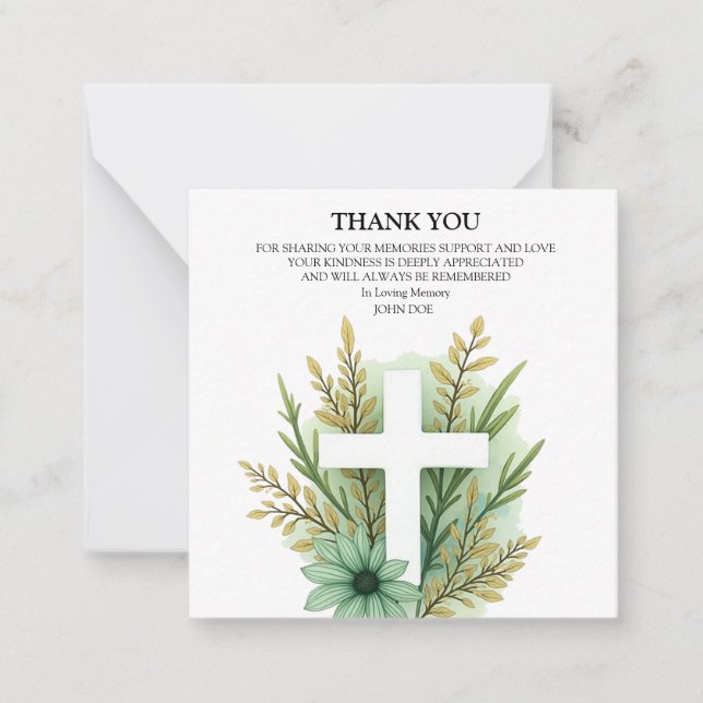 Flower Kor Tack Anteckningskort (Framsida)