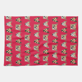 Flower Krona Chihuahuas Kökshandduk