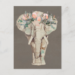 Flower Krona Elephant II Vykort
