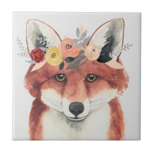 Flower Krona Forester Fox Kakelplatta