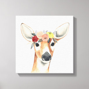 Flower Krona Forester Hjort Canvastryck