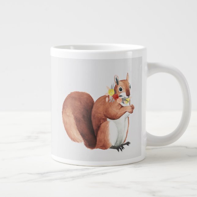 Flower Krona Forester Squirrel Jumbo Mugg (Höger)