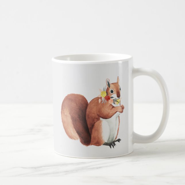 Flower Krona Forester Squirrel Kaffemugg (Höger)