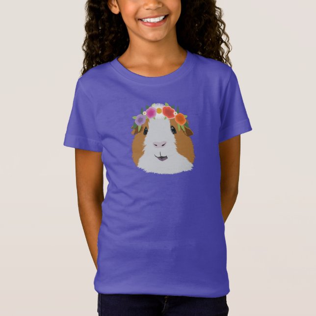 Flower Krona Guinea Gris T Shirt (Framsida)