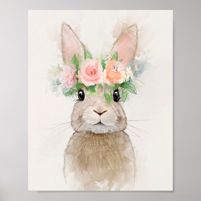 Flower Krona Porträtt Poster (Framsidan)
