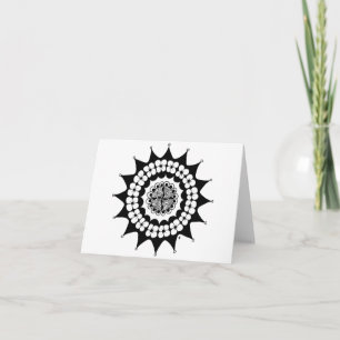 Flower Krona Zen Mandala Kort