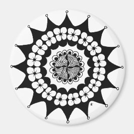 Flower Krona Zen Mandala Magnet