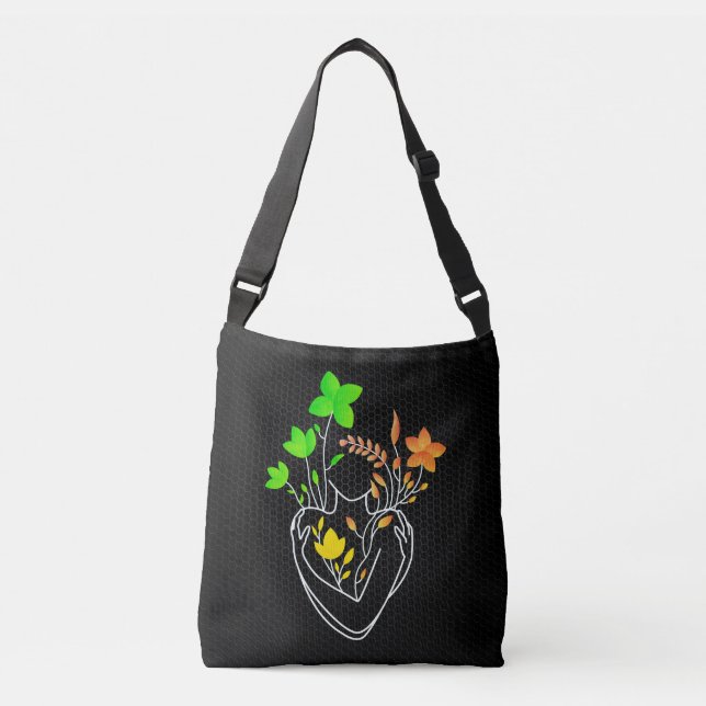 Flower Lady - Colorful Mix Edition Crossbody Bag Axelväska (Framsida)