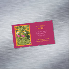 Flower Landscaper Nursery Gardener Magnetiska Visitkort