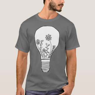Flower Lightbulb T Shirt