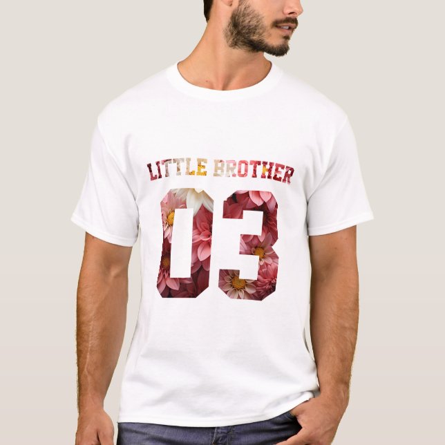 Flower Little Brother 03 T Shirt (Framsida)