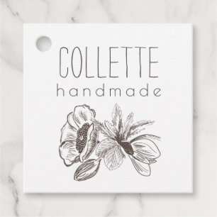 Flower Logotyp Product-hängare Märkre Gåvor Etiketter