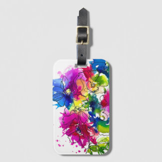 Flower Luggage Tag Bagagebricka