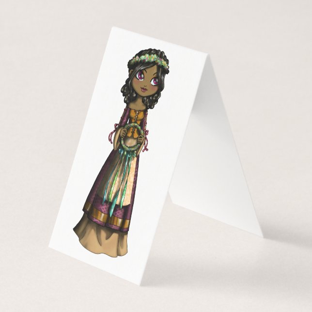 Flower Maiden-mappat kort (Framsida)