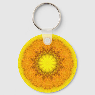 Flower Mandala 02 Nyckelring