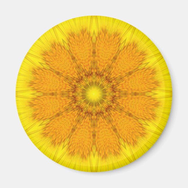 Flower Mandala 04 Magnet (Framsidan)