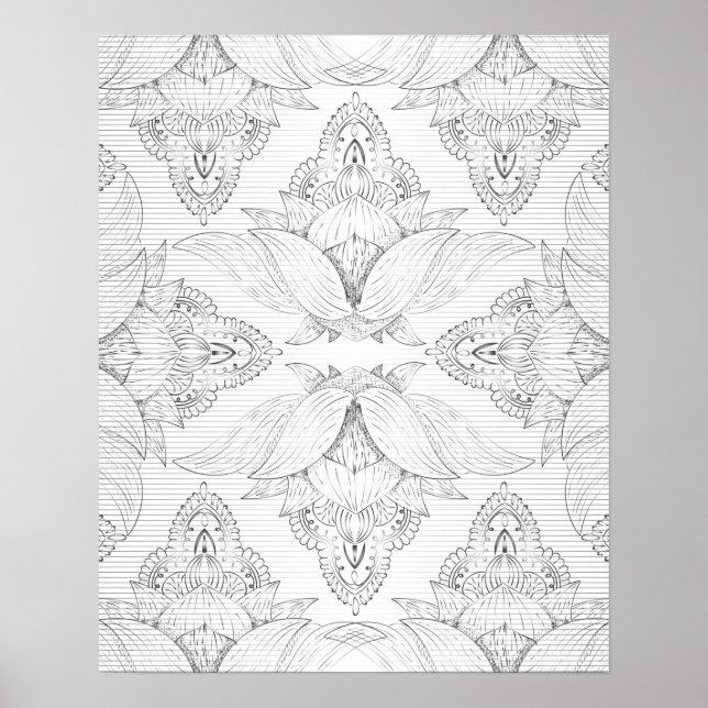 Flower Mandala 3 Poster (Framsidan)