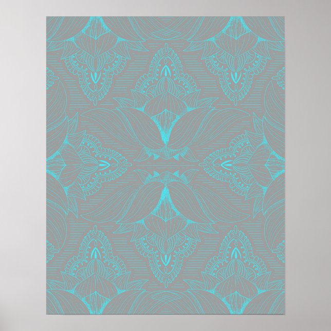 Flower Mandala 6 Poster (Framsidan)