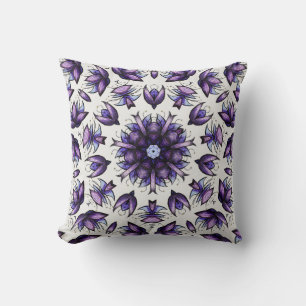 Flower Mandala Abstrakt Kaleidoscopic Mönster Kudde