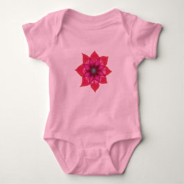 Flower mandala Baby Jersey Bodydräkt, White Tröja