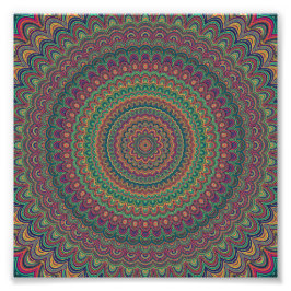 Flower mandala fototryck