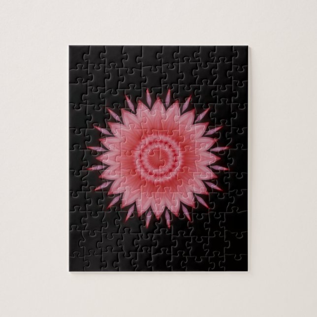 Flower Mandala i Rosa Pussel (Vertikal)
