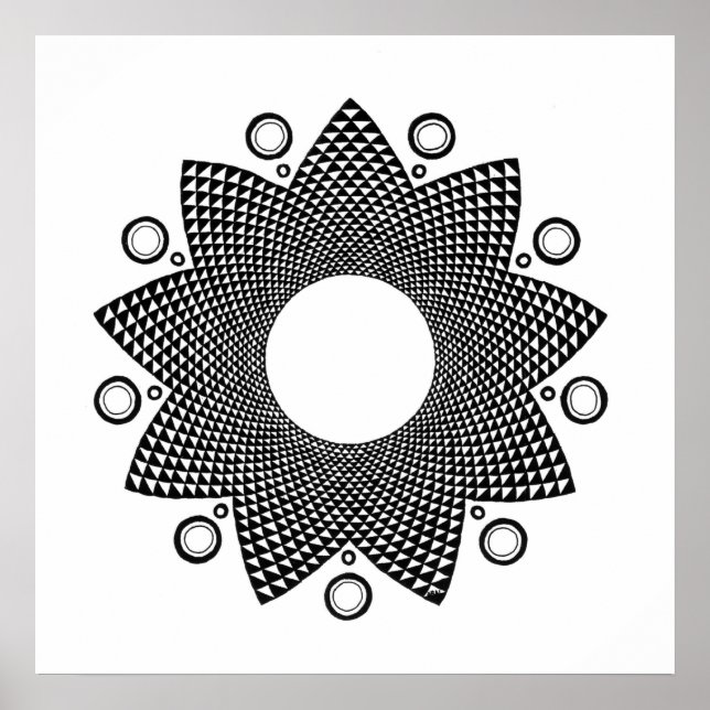 Flower Mandala III Poster (Framsidan)