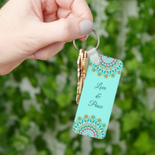 Flower Mandala Keychain Nyckelring