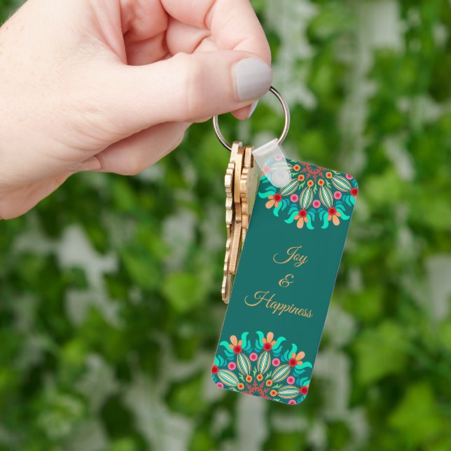 Flower Mandala Keychain Nyckelring (Hand)