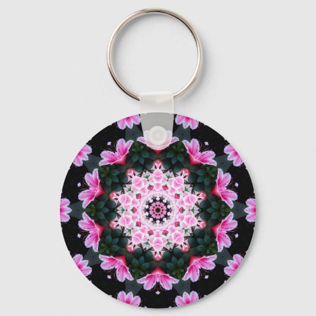 Flower Mandala Keychains Nyckelring (Framsida)