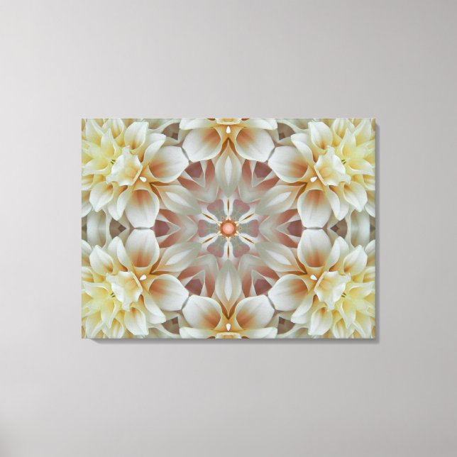 Flower Mandala of Light Canvastryck (Framsida)
