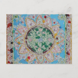 Flower Mandala-vykort Vykort