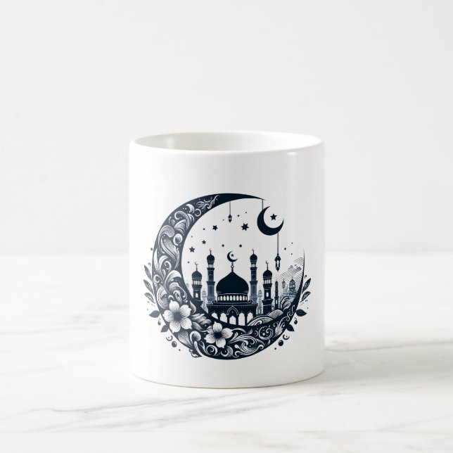Flower Måne Mosque Kaffemugg (Center)