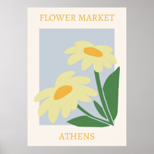 Flower Market Aten Poster