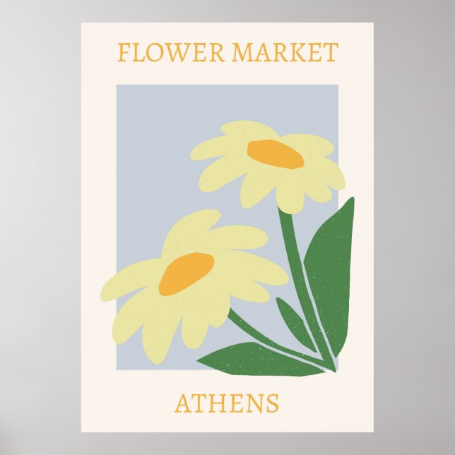 Flower Market Aten Poster (Framsidan)