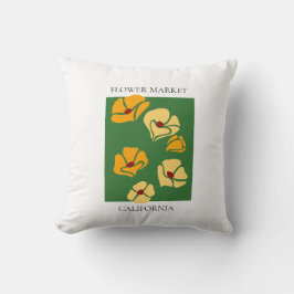 Flower Market - California Kudde