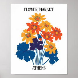 Flower Market Editable Aten Poster