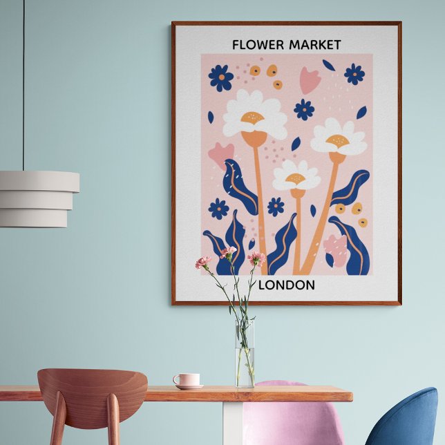Flower Market Editable London Poster (Skapare uppladdad)