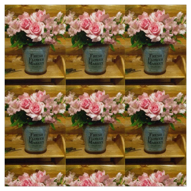 Flower Market Fabric Tyg (Prov)