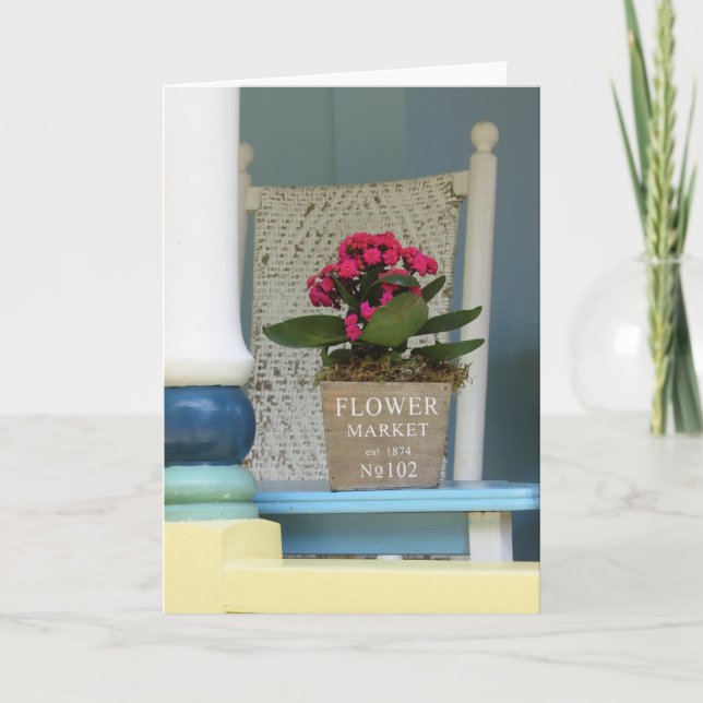 Flower Market Flower Pot - Martha's Vineyard Kort (Framsida)