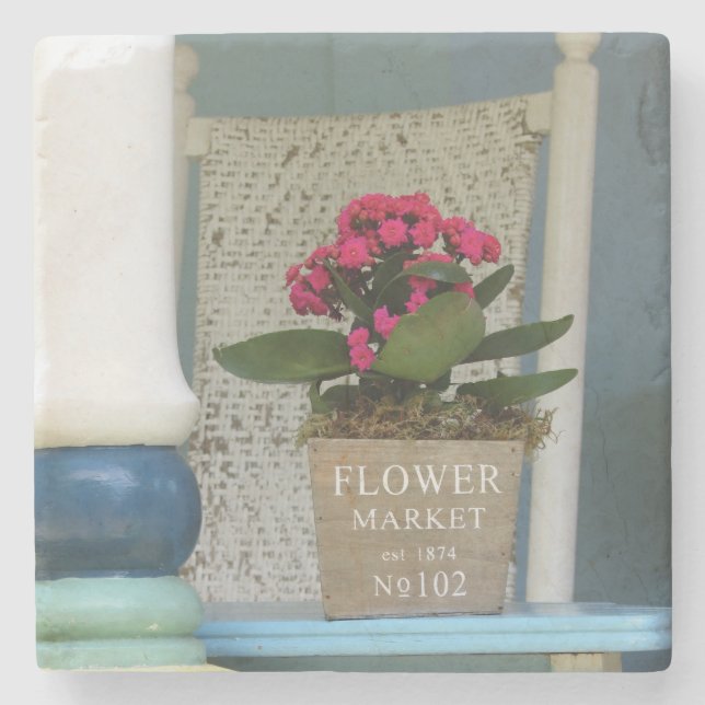 Flower Market Flower Pot - Martha's Vineyard Stenunderlägg (Framsidan)
