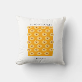 Flower Market - Kansas Kudde