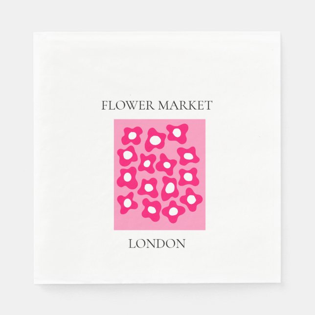 Flower Market - London Pappersservett (Framsidan)