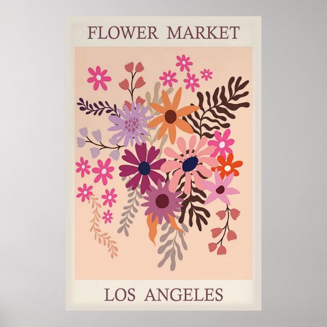 Flower Market Los Angeles Poster (Framsidan)